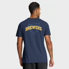 Milwaukee Brewers Nike Primetime 2-Hit T-Shirt - Navy T-shirts