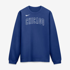 Chicago Cubs Nike Primetime Wordmark Sweatshirt - Royal Sweatshirts