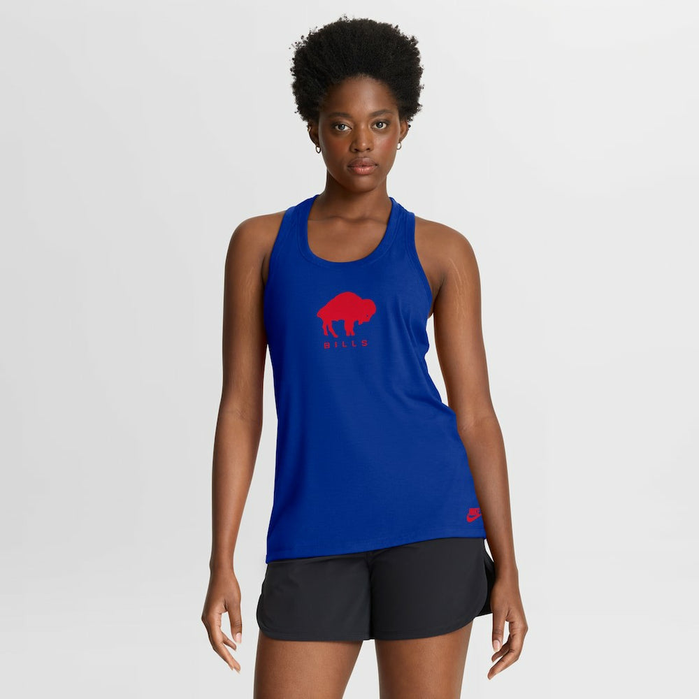 Buffalo Bills Women's Hurry Up Tri-Blend Dri-FIT Tank Top - Royal Tops