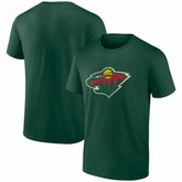 Minnesota Wild Logo Athletic Essential T-Shirt - Green | US 2001551955