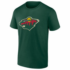 Minnesota Wild Logo Athletic Essential T-Shirt - Green | US 2001551955