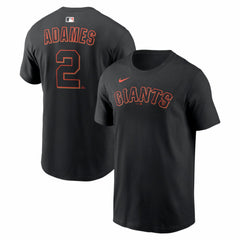 Willy Adames San Francisco Giants Nike Home Name & Number T-Shirt - Black T-shirts