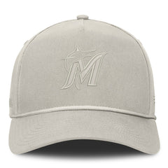 Miami Marlins Fanatics Undertone A-Frame Adjustable Hat - Stone Hats