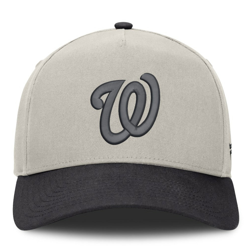 Washington Nationals Fanatics Wonder A-Frame Adjustable Hat - Stone/Graphite Hats