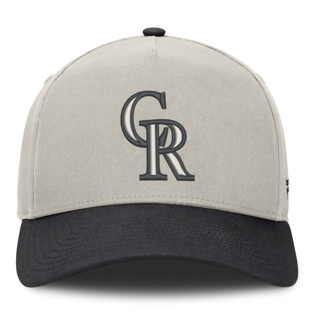Colorado Rockies Fanatics Wonder A-Frame Adjustable Hat - Stone/Graphite Hats