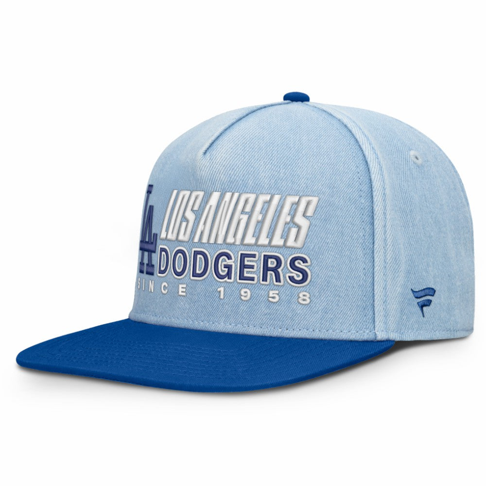 Los Angeles Dodgers Fanatics Twinbill Snapback Hat - Denim Hats