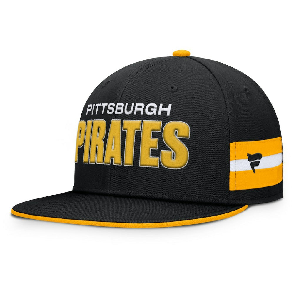 Pittsburgh Pirates Fanatics Pick Off Fitted Hat - Black Hats