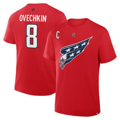 Alexander Ovechkin Washington Capitals Fanatics Authentic Stack Name & Number T-Shirt - Red | US 2001569469