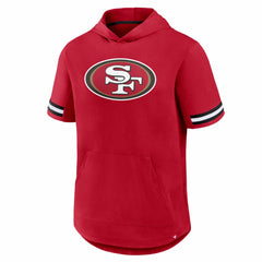 San Francisco 49ers Optimal Play Short Sleeve Hooded T-Shirt - Scarlet T-shirts