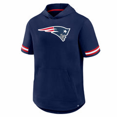 New England Patriots Optimal Play Short Sleeve Hooded T-Shirt - Navy T-shirts