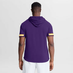 Minnesota Vikings Optimal Play Short Sleeve Hooded T-Shirt - Purple T-shirts