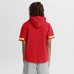Kansas City Chiefs Optimal Play Short Sleeve Hooded T-Shirt - Red T-shirts