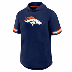 Denver Broncos Optimal Play Short Sleeve Hooded T-Shirt - Navy T-shirts