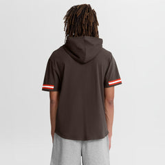 Cleveland Browns Optimal Play Short Sleeve Hooded T-Shirt - Brown T-shirts