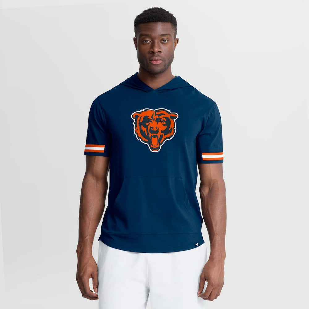 Chicago Bears Optimal Play Short Sleeve Hooded T-Shirt - Navy T-shirts