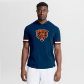 Chicago Bears Optimal Play Short Sleeve Hooded T-Shirt - Navy T-shirts