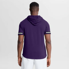Baltimore Ravens Optimal Play Short Sleeve Hooded T-Shirt - Purple T-shirts