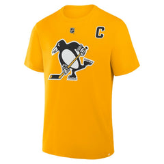 Sidney Crosby Pittsburgh Penguins Fanatics Authentic Stack Name & Number T-Shirt - Gold | US 2001570559