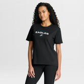Philadelphia Eagles Women's Fade Legacy T-Shirt - Black T-shirts
