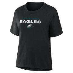 Philadelphia Eagles Women's Fade Legacy T-Shirt - Black T-shirts