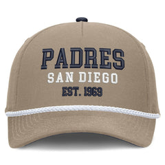 San Diego Padres Nike Father's Day Rope Rise Adjustable Hat - Khaki Hats
