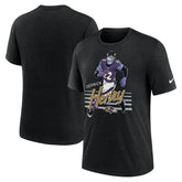 Derrick Henry Baltimore Ravens Player Graphic T-Shirt - Heather Black T-shirts
