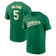 Jacob Wilson Athletics Nike Fuse Name & Number T-Shirt - Green T-shirts