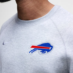 Buffalo Bills Tech Fleece Raglan Sweatshirt - Heather Gray Sweatshirts