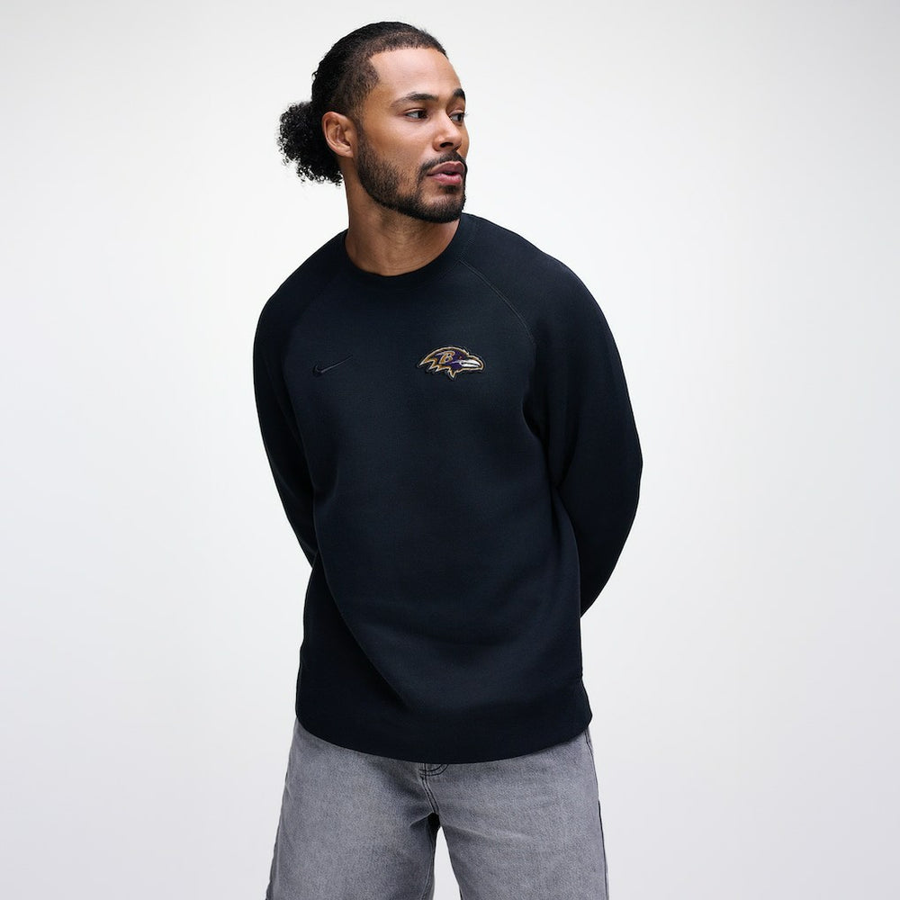 Baltimore Ravens Tech Fleece Raglan Sweatshirt - Black Sweatshirts