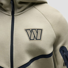 Washington Commanders Tech Fleece Raglan Full-Zip Windrunner Hoodie - Olive Hoodies