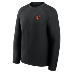 San Francisco Giants Nike Tech Fleece Raglan Sweatshirt - Black Sweatshirts