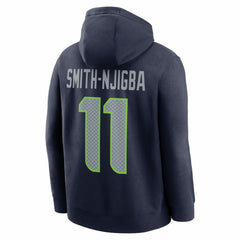 Jaxon Smith-Njigba Seattle Seahawks Name & Number Fleece Hoodie - Navy Hoodies