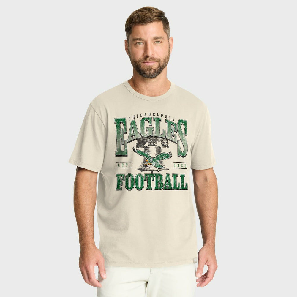 Philadelphia Eagles Team Archives T-Shirt - Cream T-shirts