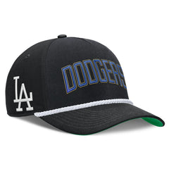 Los Angeles Dodgers Nike Cooperstown Collection Rise Adjustable Hat - Black Hats