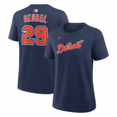 Tarik Skubal Detroit Tigers Nike Women's Alternate Name & Number T-Shirt - Navy T-shirts