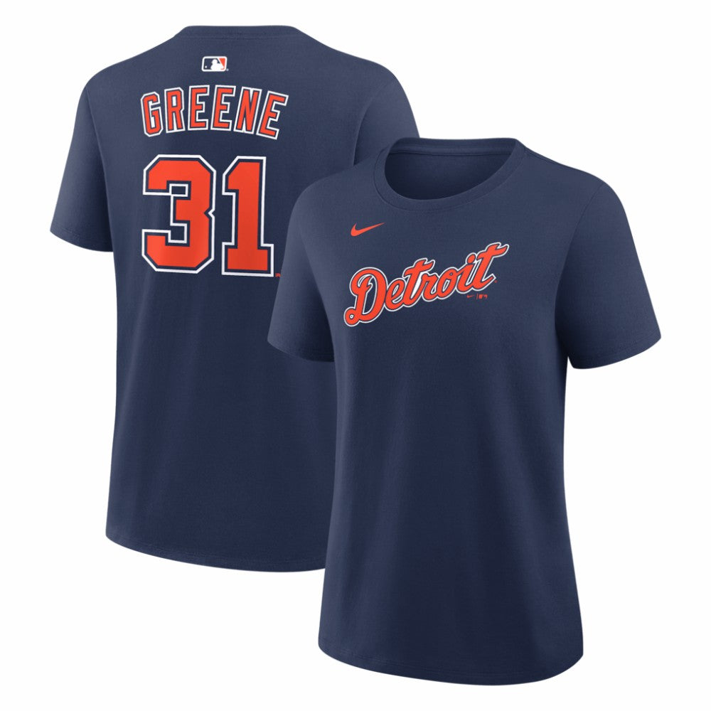 Riley Greene Detroit Tigers Nike Women's Alternate Name & Number T-Shirt - Navy T-shirts