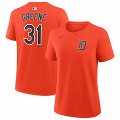 Riley Greene Detroit Tigers Nike Women's Name & Number T-Shirt - Orange T-shirts