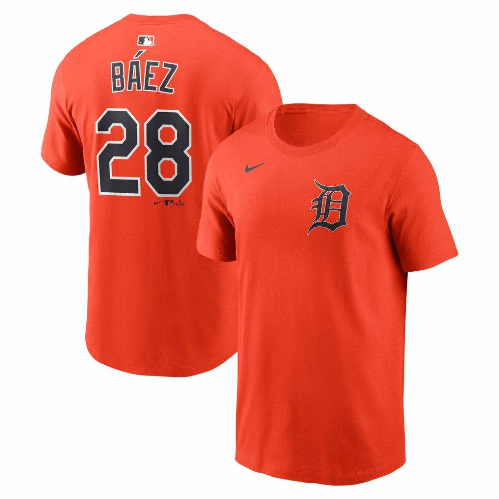 Javier Báez Detroit Tigers Nike Name & Number T-Shirt - Orange T-shirts