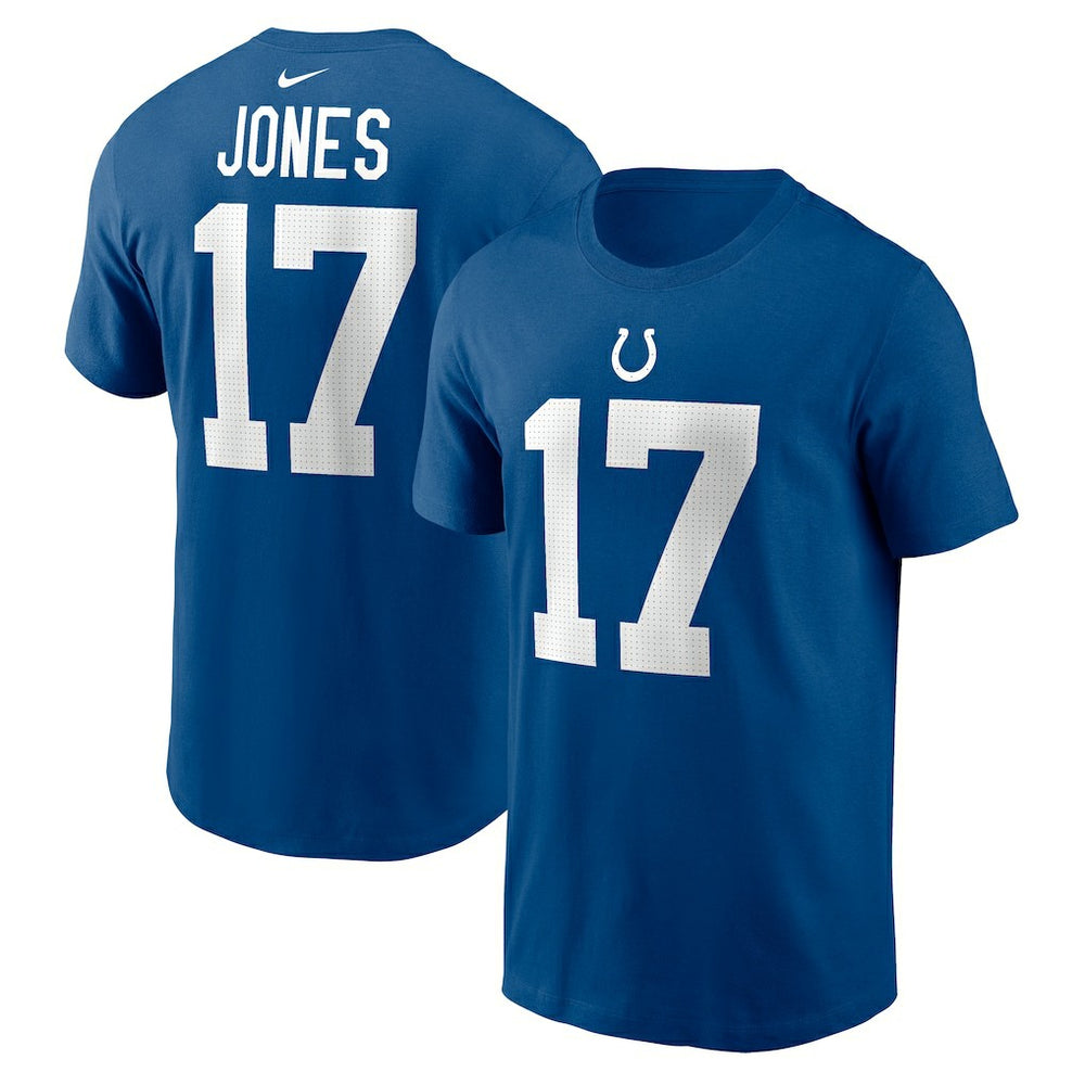 Daniel Jones Indianapolis Colts Name & Number T-Shirt - Royal T-shirts