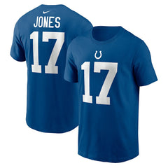 Daniel Jones Indianapolis Colts Name & Number T-Shirt - Royal T-shirts