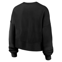 Denver Broncos Women's Oversized High Hip Legacy Arch Phoenix Fleece Sweatshirt - Black Sweatshirts
