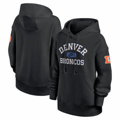 Denver Broncos Women's Oversized Legacy Phoenix Hoodie - Black Hoodies