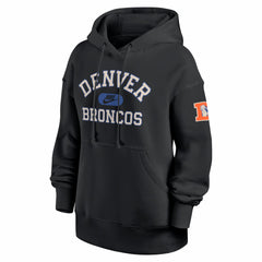 Denver Broncos Women's Oversized Legacy Phoenix Hoodie - Black Hoodies