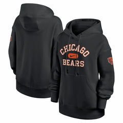 Chicago Bears Women's Oversized Legacy Phoenix Hoodie - Black Hoodies
