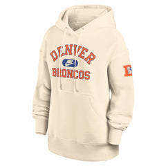 Denver Broncos Women's Oversized Legacy Phoenix Hoodie - Natural Hoodies