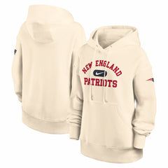 New England Patriots Women's Oversized Legacy Phoenix Hoodie - Natural Hoodies