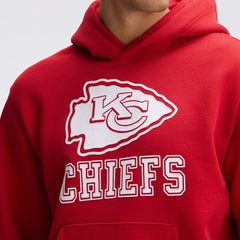 Kansas City Chiefs IconicFleece Flocked Hoodie - Red Hoodies