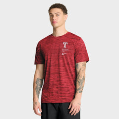 Texas Rangers Nike Velocity Dri-FIT T-Shirt - Red T-shirts