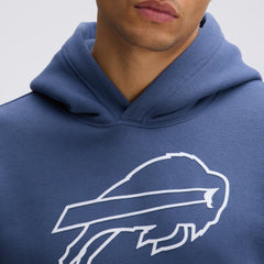 Buffalo Bills IconicFleece Flocked Hoodie - Royal Hoodies