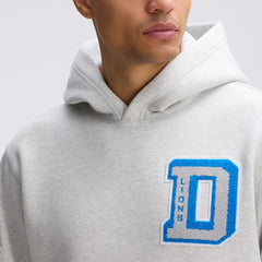 Detroit Lions IconicFleece Letterman Hoodie - Heather Gray Hoodies